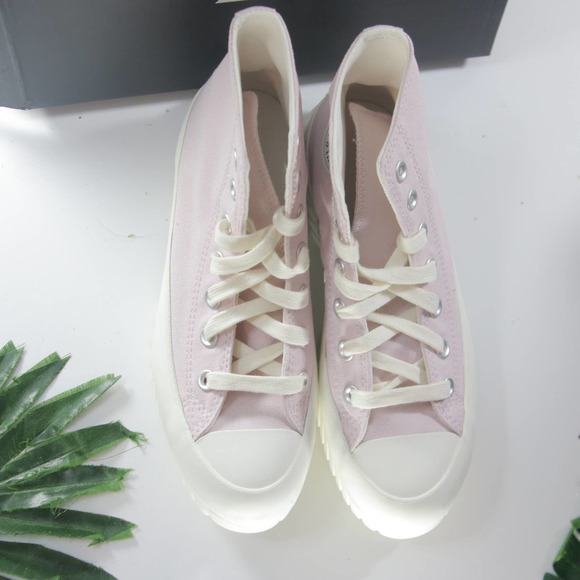 Converse High Top Lugged 2.0 Platform a02424c White Pink Women's Sneakers - Picture 2 of 7